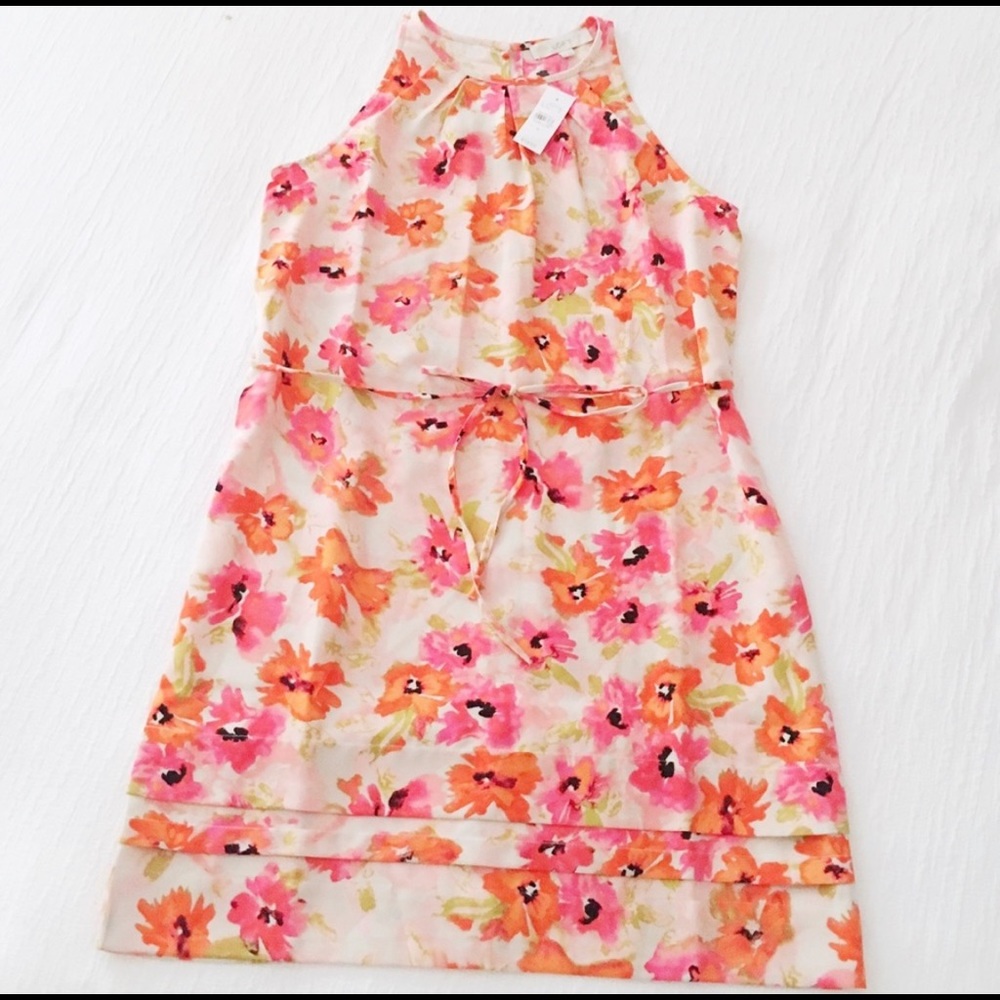 LOFT floral shift dress